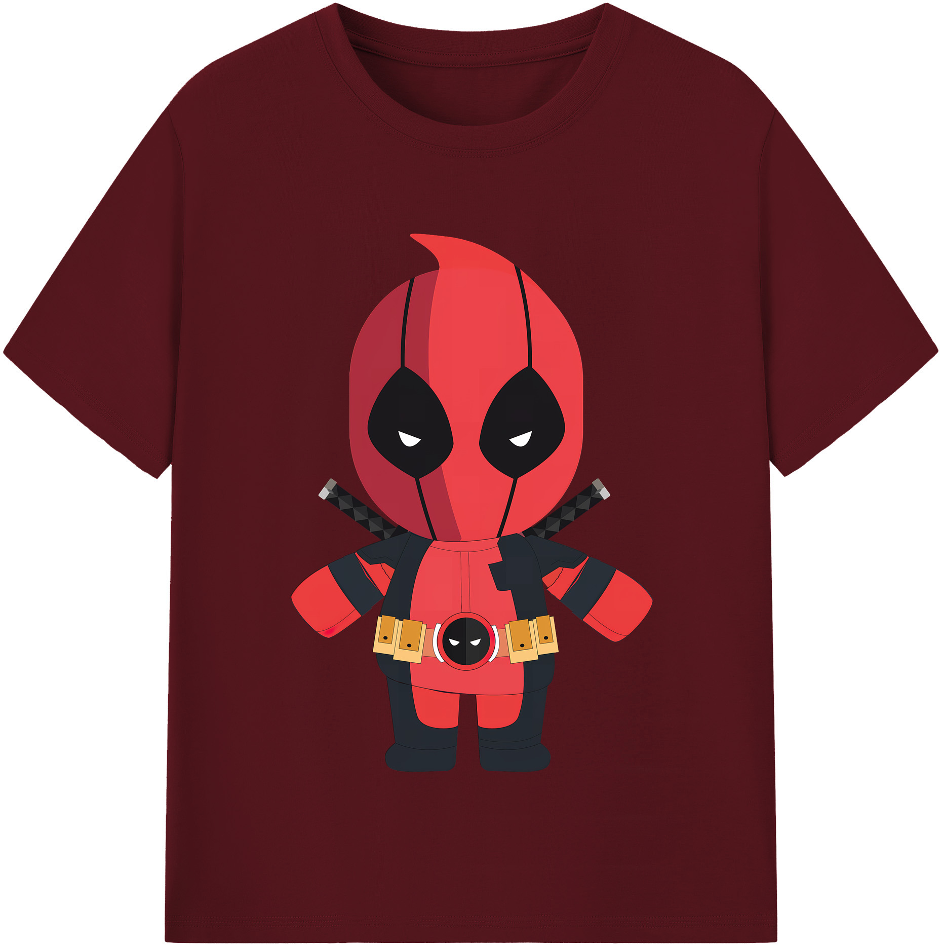（画像用） Deadpool デッドプール 綿100％半袖Tシャツ（フロントプリント）